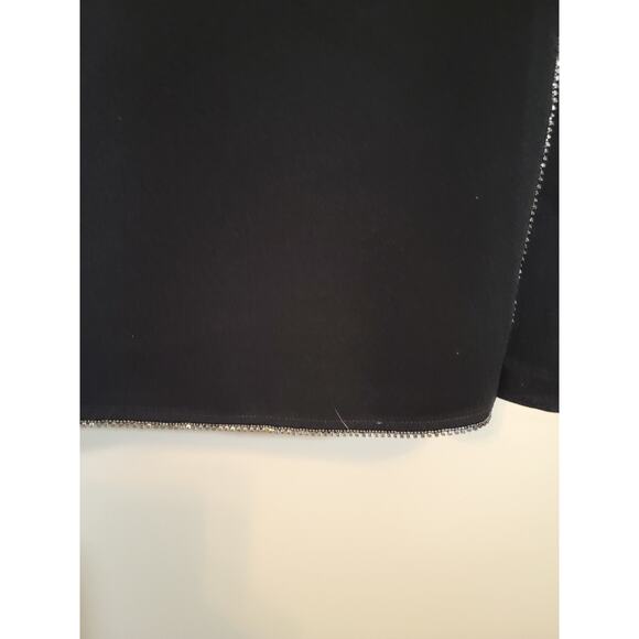 Chico's Women's Mini Shift Dress Round Neck Sleeveless Black Size 2 Us L/12 - Picture 3 of 9